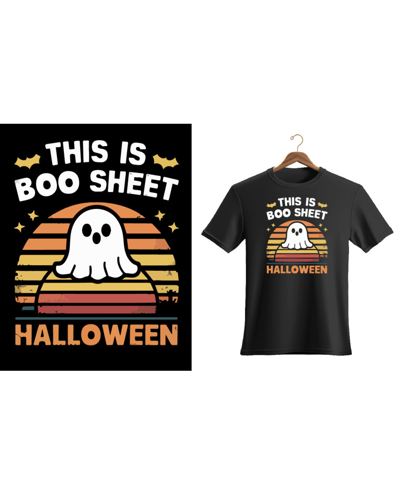 Cute ghost this is boo sheet Halloween